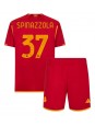 AS Roma Leonardo Spinazzola #37 Domácí dres pro děti 2023-24 Krátký Rukáv (+ trenýrky)